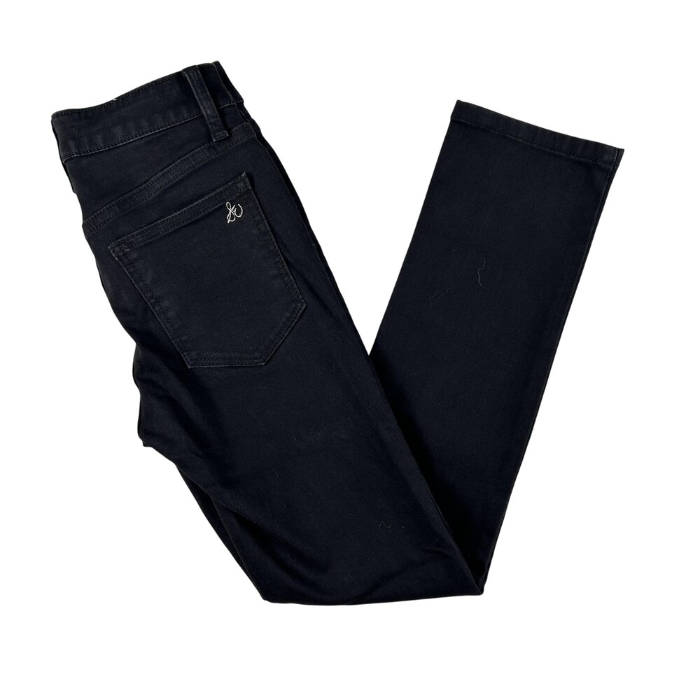 Sam Edelman Stiletto Straight Jeans Womens 24 Gray High Rise Stretch Denim